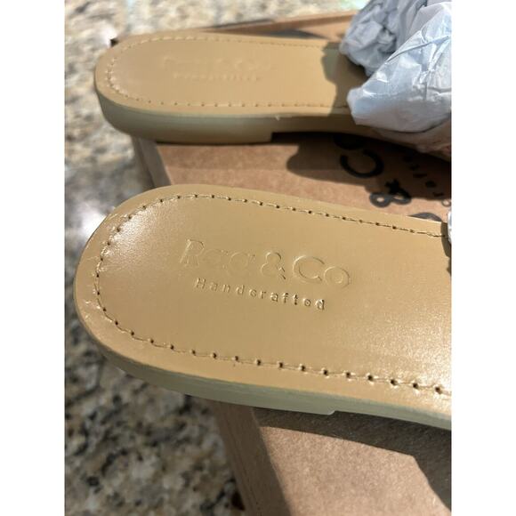 Rag & Co Handcrafted Women CEDAR Woven‎ Suede Slide Flat Sandals 9 New Box Bag - Picture 9 of 16